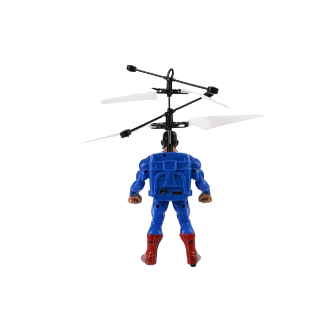 Flying Superman Helicopter Toy with Gesture Control