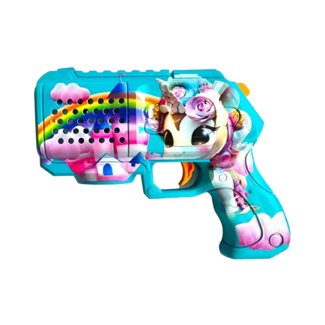 Pony Horse Electric Bubble Gun with Attachable Bubble Bottle