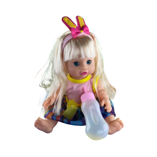 Interactive PVC Baby Doll – Cries, Talks, Feeds & Wets