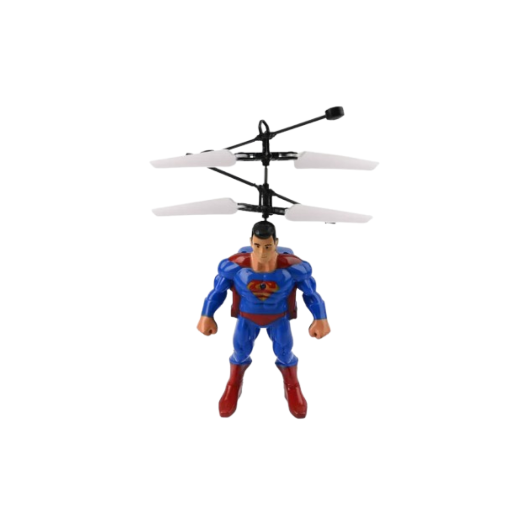 Flying Superman Helicopter Toy with Gesture Control