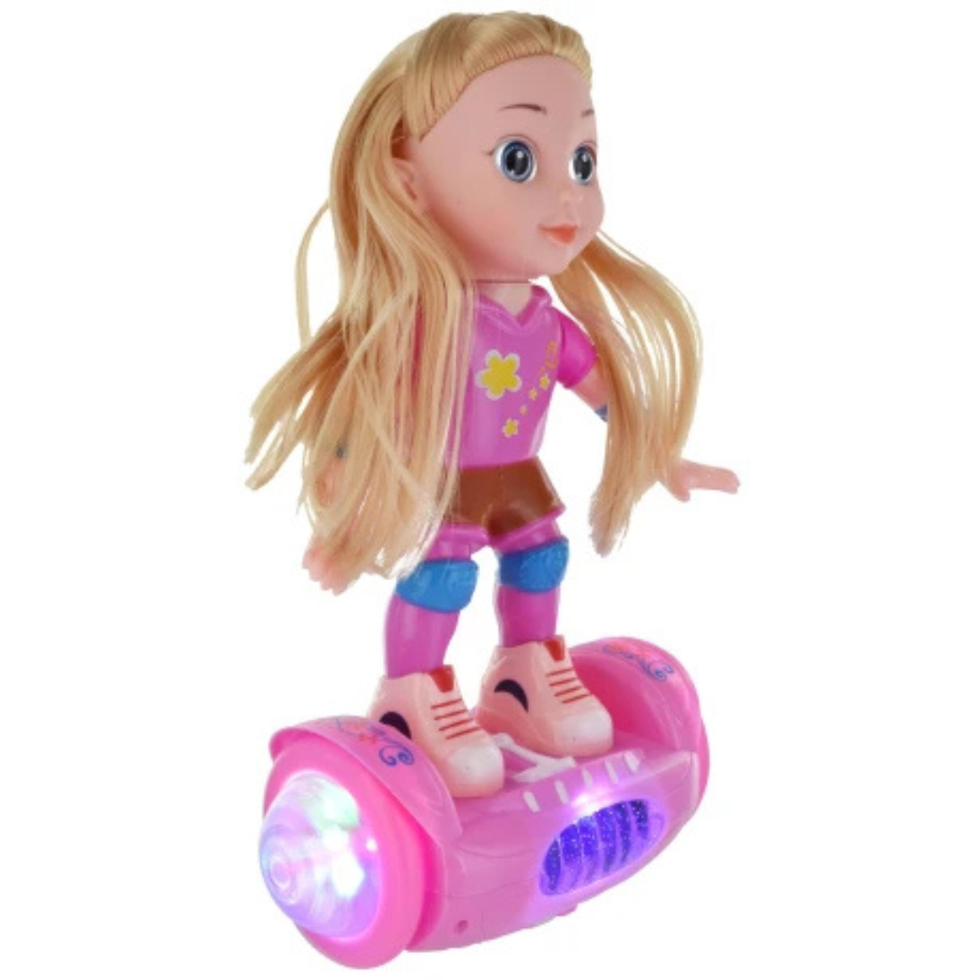 Musical Doll on Balance Car with Lights & Music