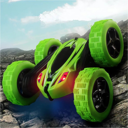 4WD 2.4GHz Double-Sided 360° Rotating Stunt Car with Headlights