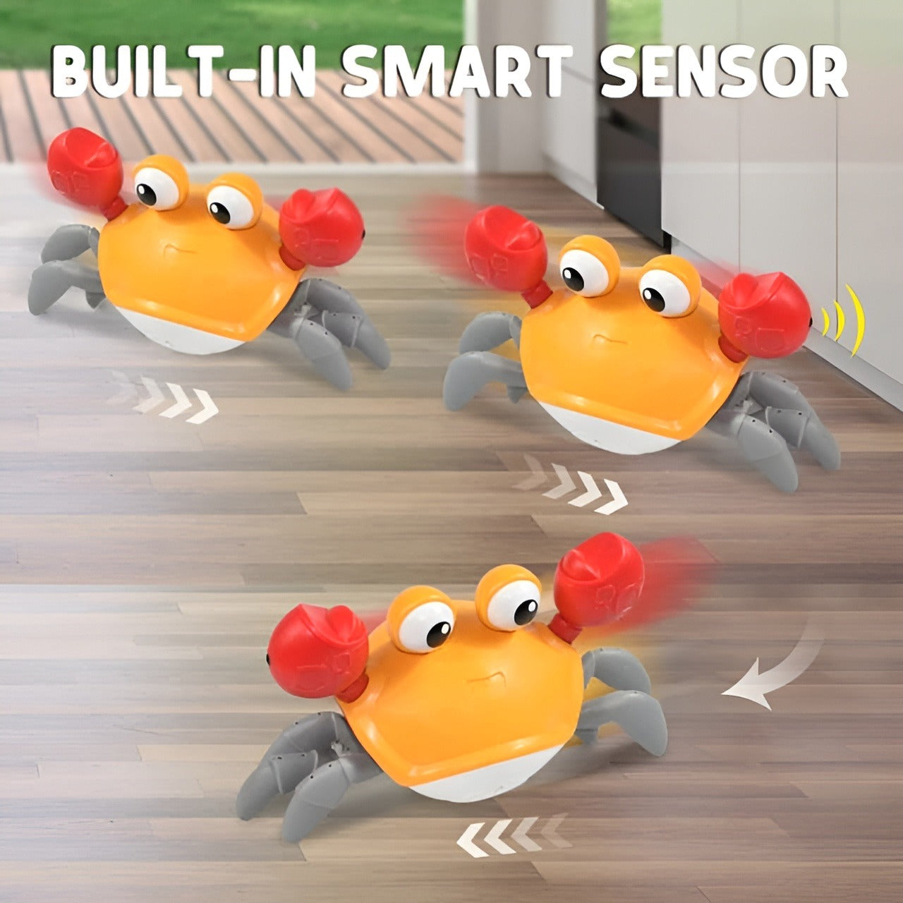 Crawling Crab Toy with Lights & Music