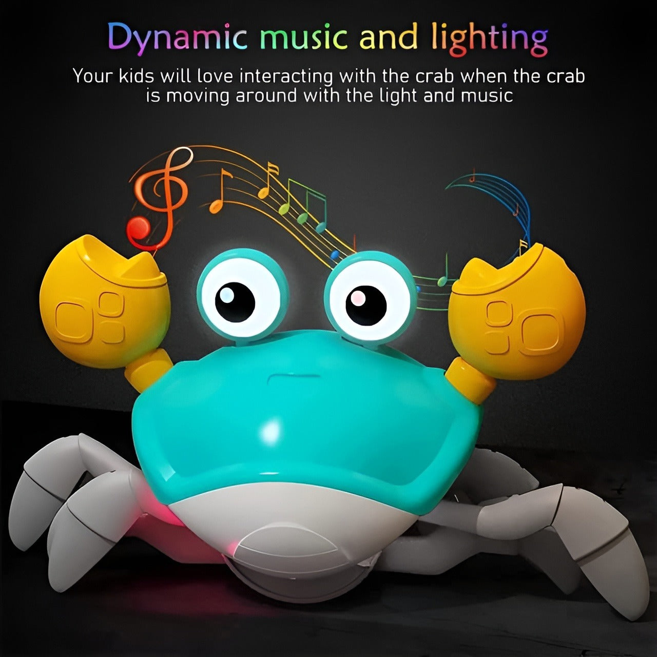 Crawling Crab Toy with Lights & Music