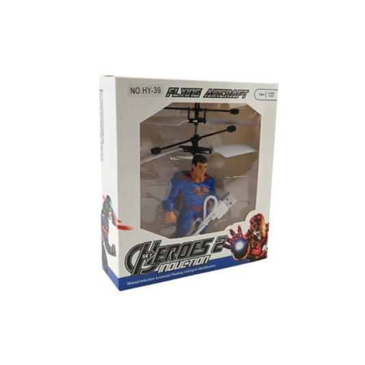 Flying Superman Helicopter Toy with Gesture Control