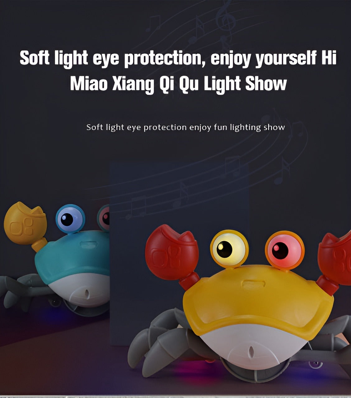 Crawling Crab Toy with Lights & Music