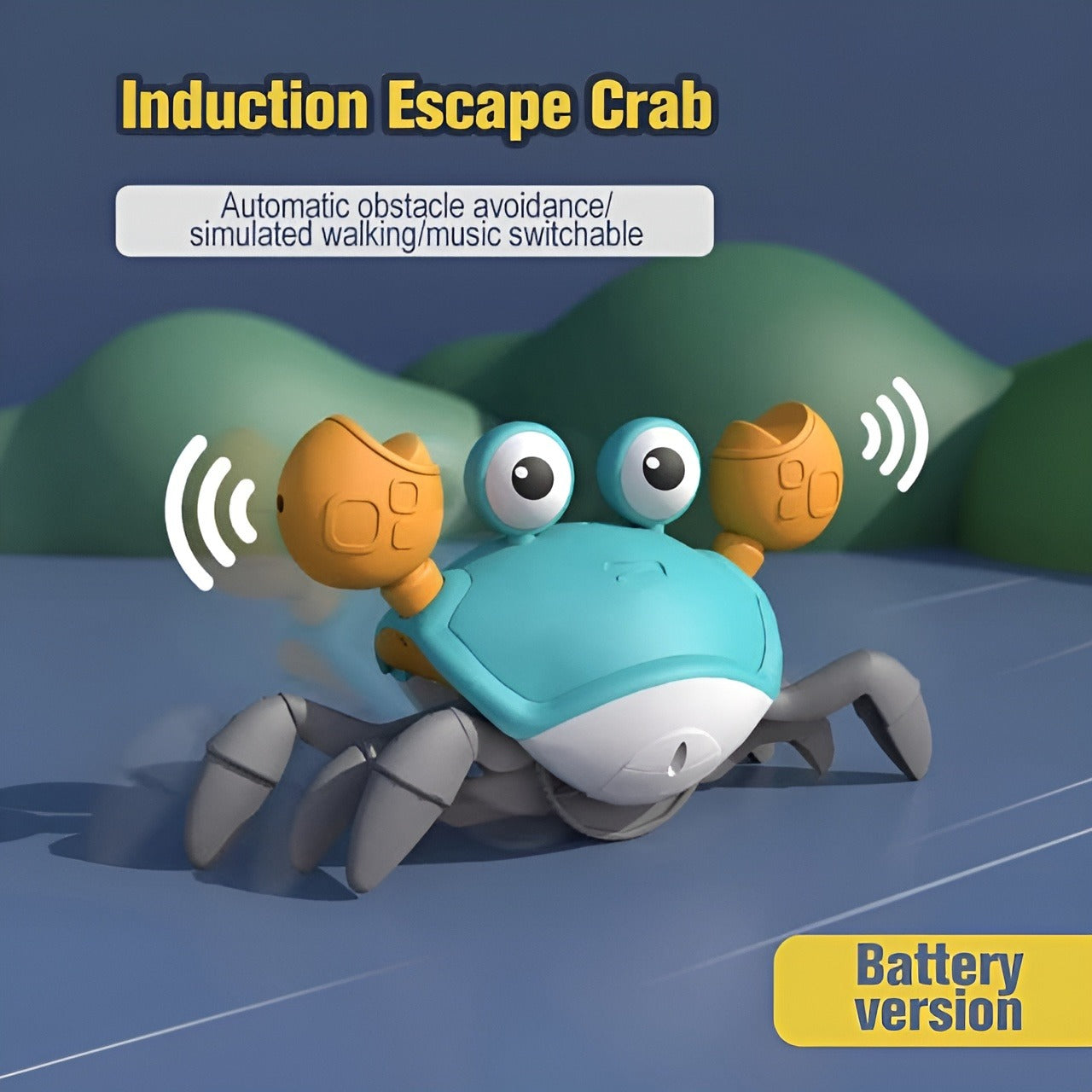 Crawling Crab Toy with Lights & Music