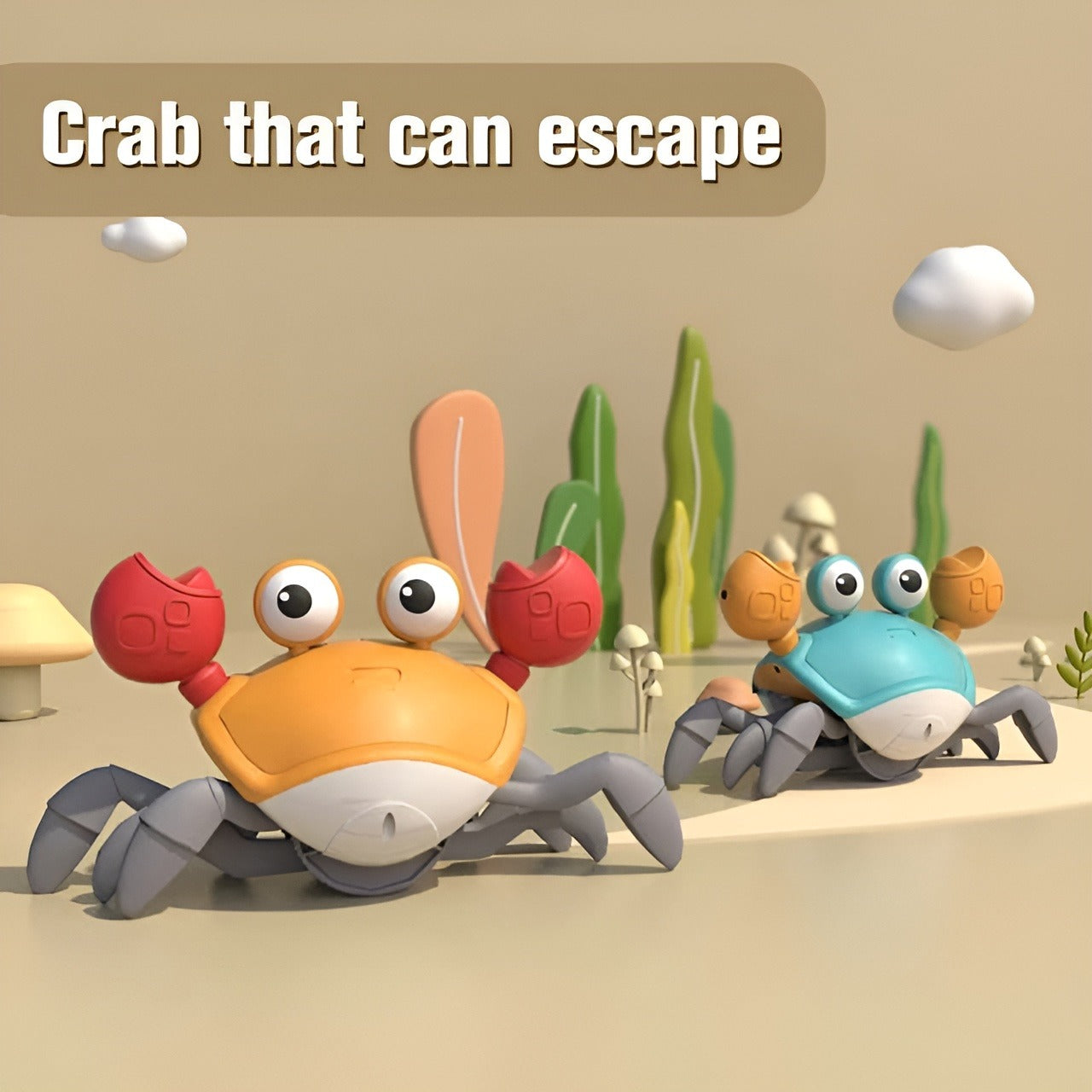 Crawling Crab Toy with Lights & Music