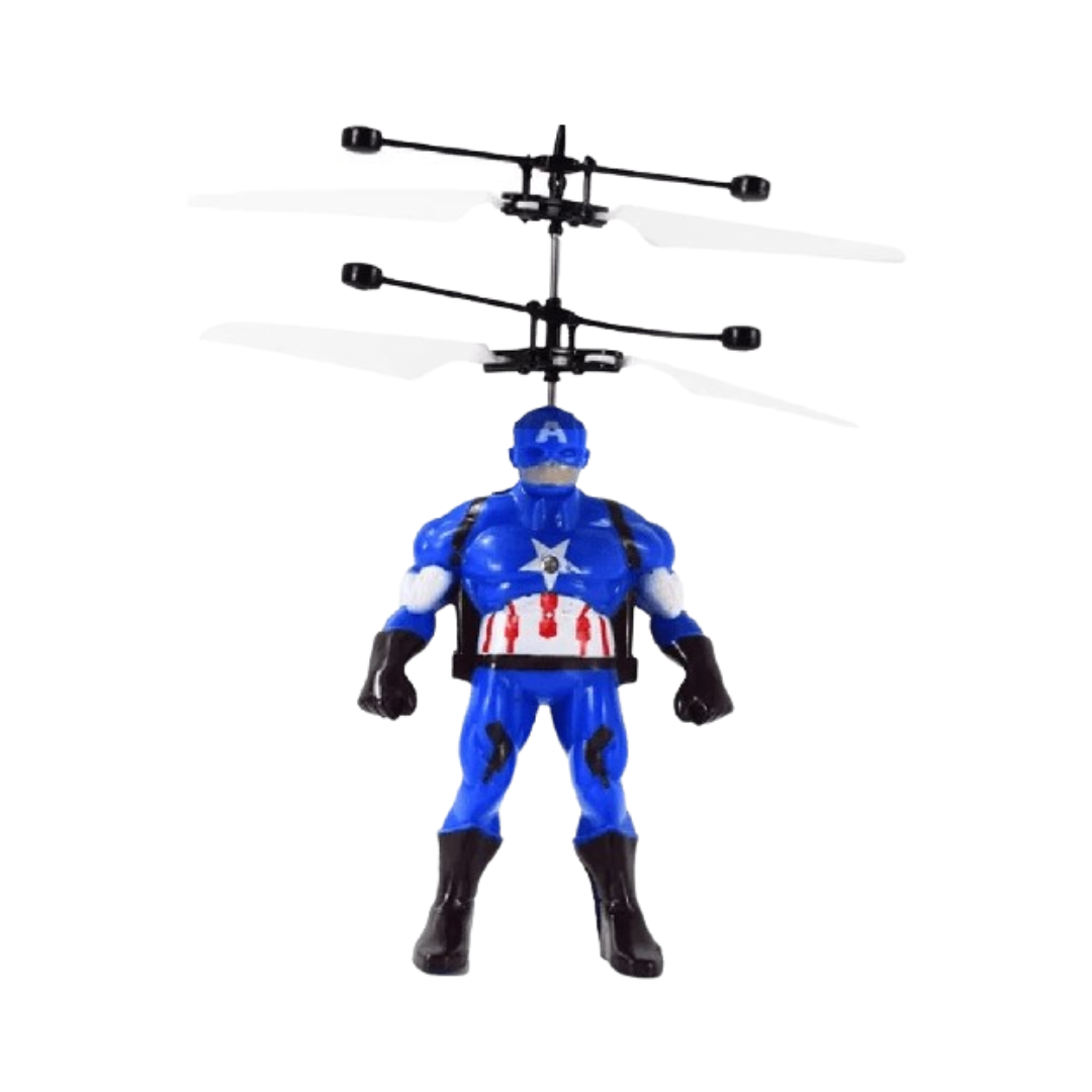 Flying Captain America Helicopter Toy with Gesture Control